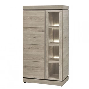 KV1L K541 lichtgrijze eik belluno vitrine links evan