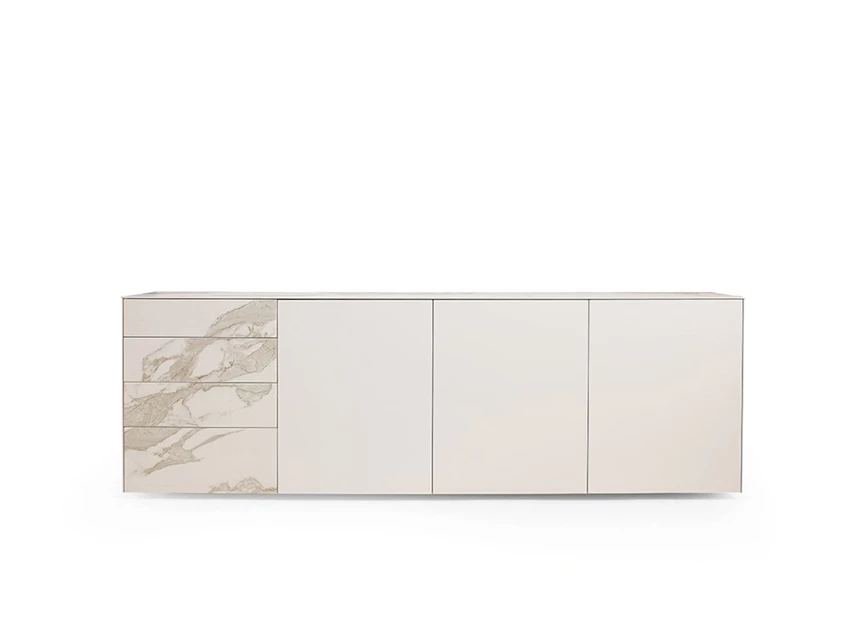 Dressoir Yumè EW240-4 structuurlak keramiek Crest