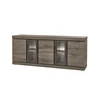 DR2 middel dressoir evan belluno K538 millenium eik donker bruin imitatie staal