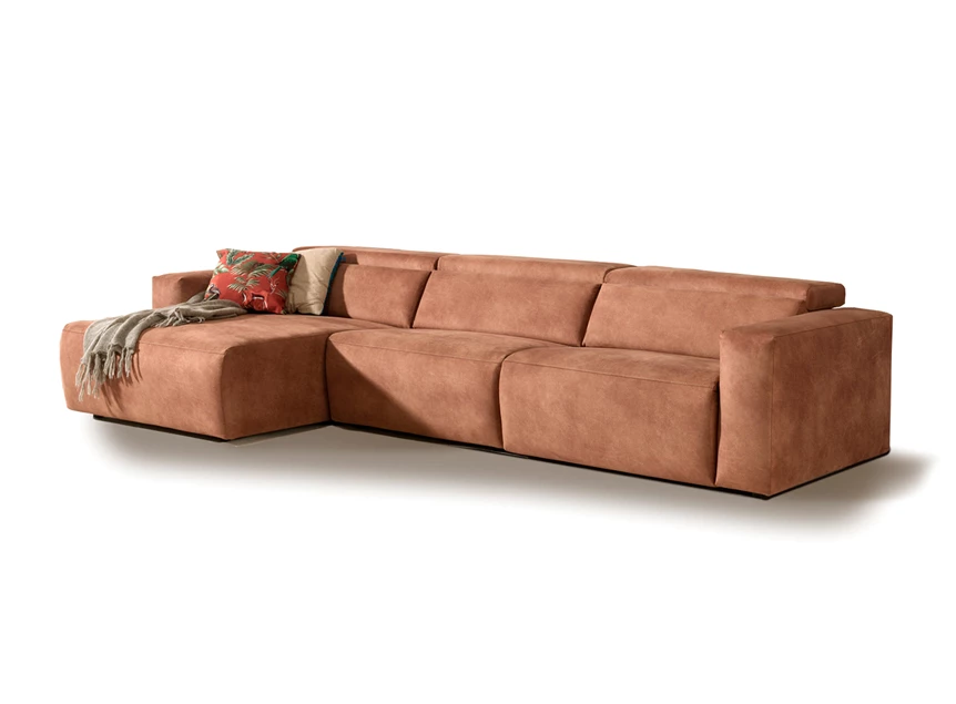 Loung zetel Boaz varam longchair met 2-zit links