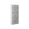 Fulda 2 wit betonlook finori schoenkast opbergen hout budget 4 klapladen 2538