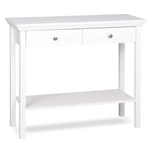 Landwood 44 console wandtafel finori wit landelijk ronde metalen knoppen 1909