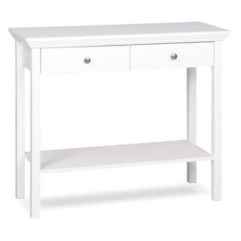 Landwood 44 console wandtafel finori wit landelijk ronde metalen knoppen 1909