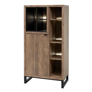 Meubar Jaipur kolomkast links old teak
