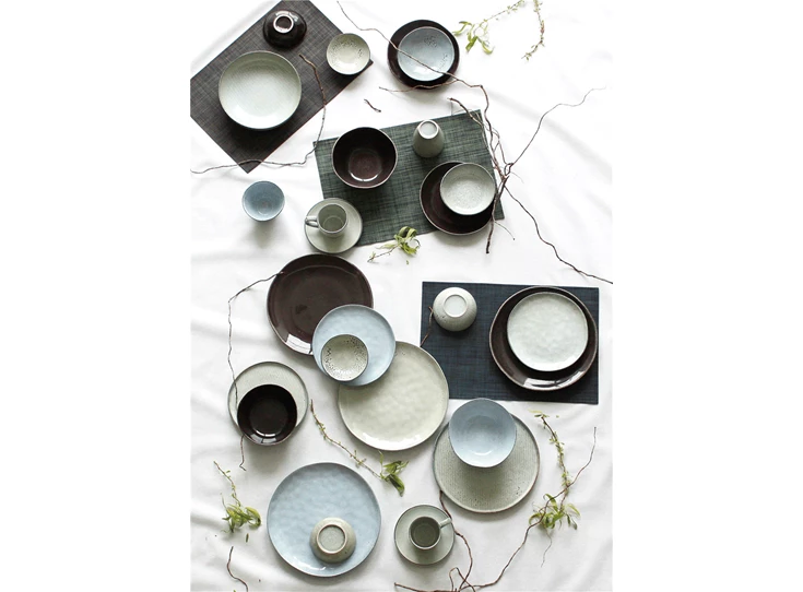 850550 plat bord groen Artisan 26,5cm sfeerbeeld