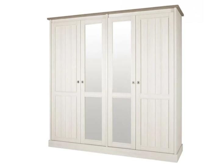 York K4S2 kleerkast 4 deuren 2 spiegel