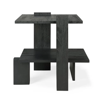 Bijzettafel Teak Abstract Black Side Table 10120 Ethnicraft