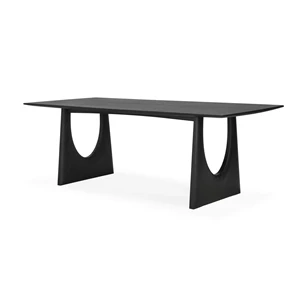 Tafel Oak Geometric Black Dining Table 53058 Ethnicraft
