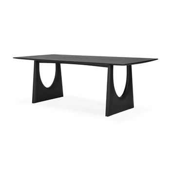 Tafel Oak Geometric Black Dining Table 53058 Ethnicraft