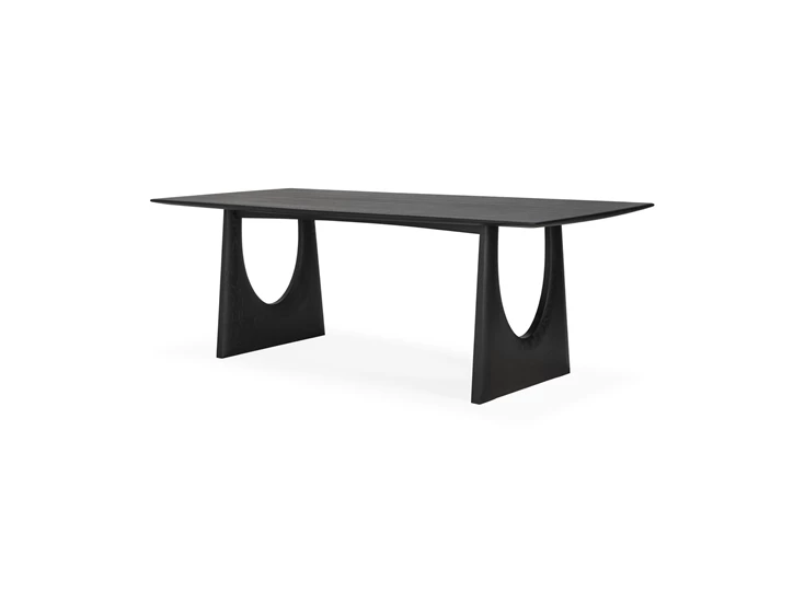 Tafel Oak Geometric Black Dining Table 53058 Ethnicraft