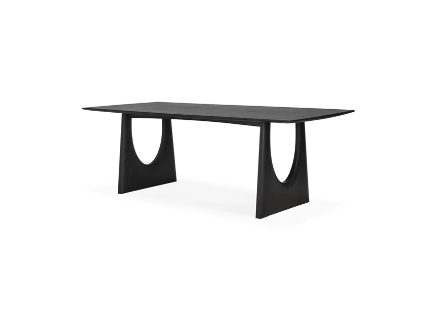 Tafel Oak Geometric Black Dining Table 53058 Ethnicraft