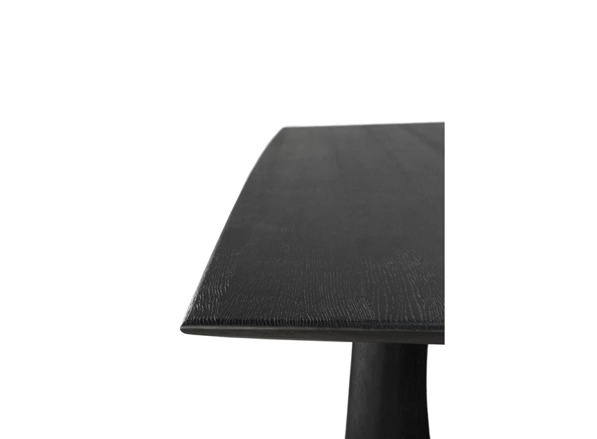 Bladrand Oak Geometric Black Dining Table 53058 Ethnicraft