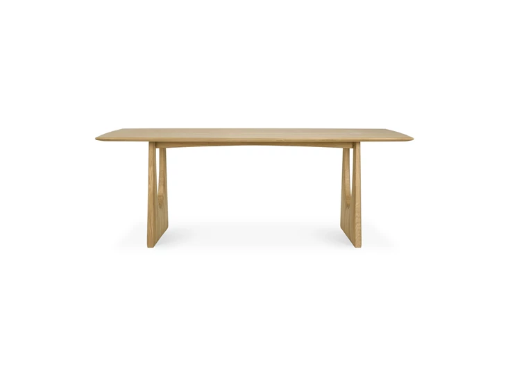 Front Oak Geometric Dining Table 53057 Ethnicraft