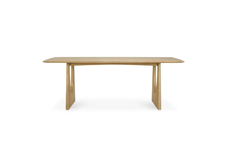 Front Oak Geometric Dining Table 53057 Ethnicraft