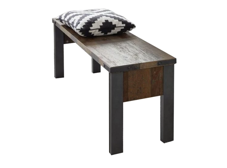 Prima trendteam industrieel old wood finish hout matera cabinet 1868-052-23 zitbank opbergruimte bench storage unit