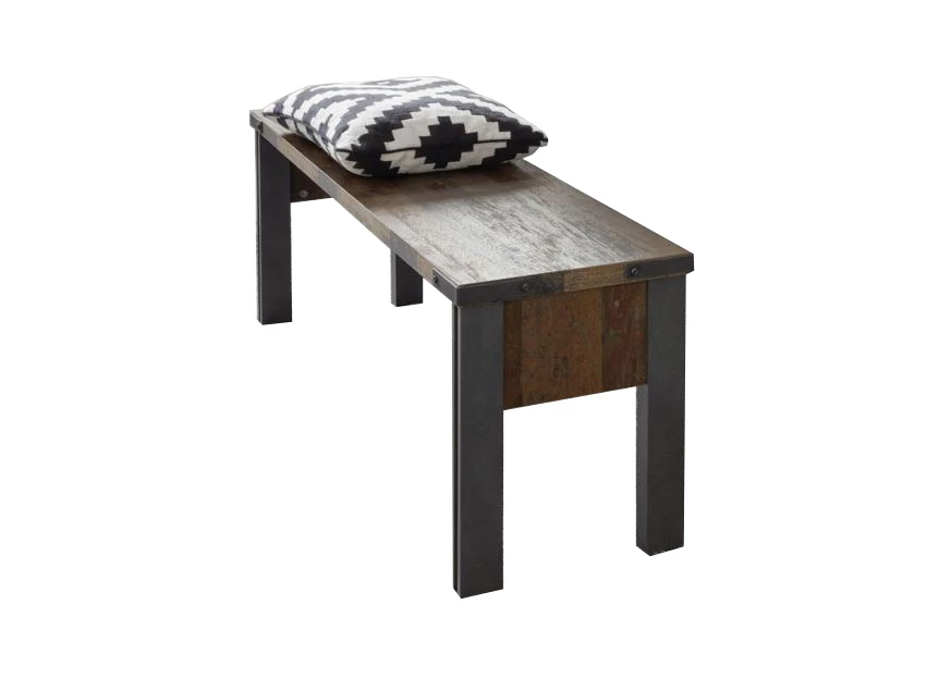 Prima trendteam industrieel old wood finish hout matera cabinet 1868-052-23 zitbank opbergruimte bench storage unit