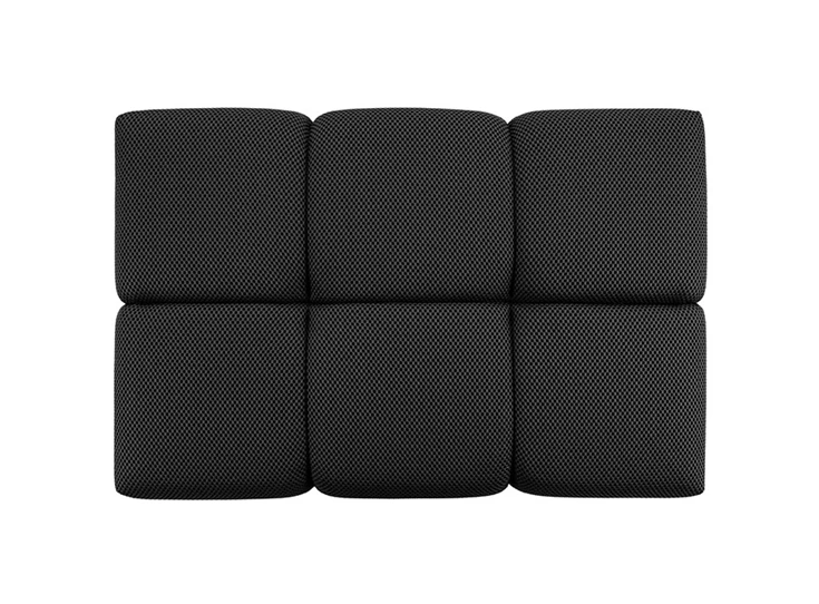 Bovenkant Poef Temple megahocker Designwerk