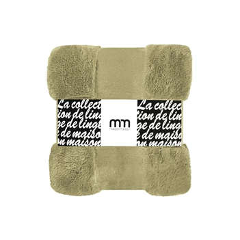 9.01259 enjoy & company plaid teddy bear 200x150cm lichtgroen