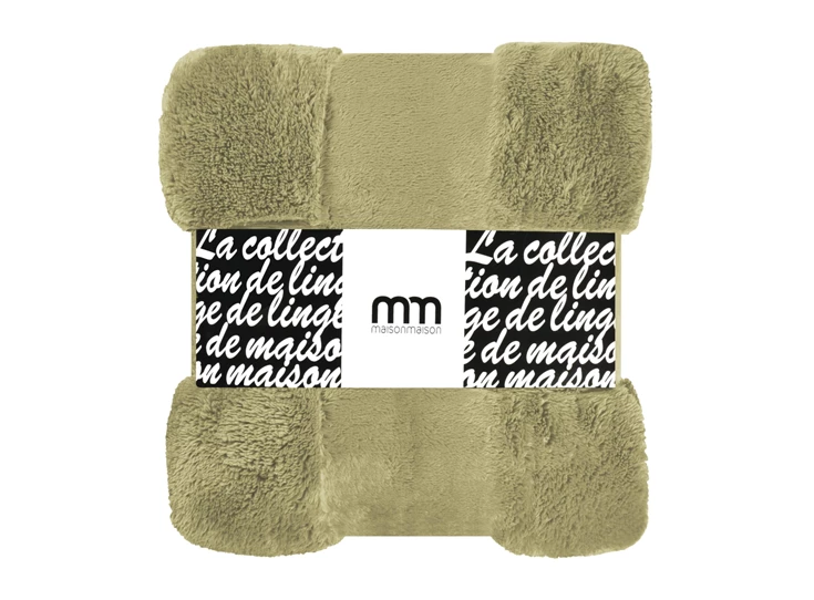 9.01259 enjoy & company plaid teddy bear 200x150cm lichtgroen