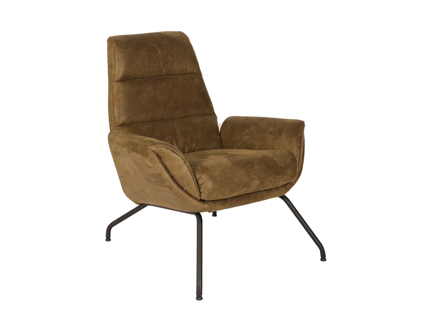 voorkant relax fauteuil 3494 moss groen microleder