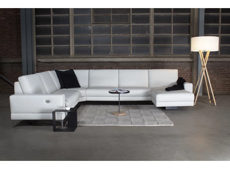 Hoeksalon PESCARA mecam wit grote