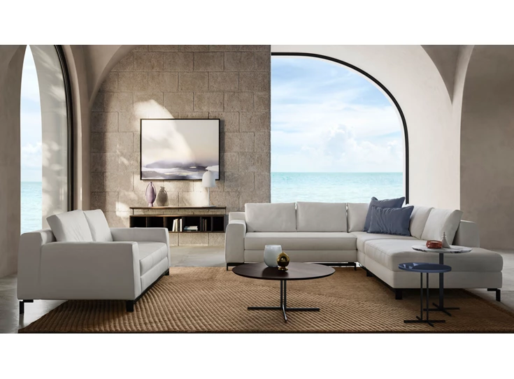 Sfeerfoto Salontafel Estro E02802X Smoked Oak Natuzzi Italia