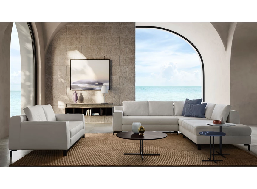 Sfeerfoto Salontafel Estro E02802X Smoked Oak Natuzzi Italia