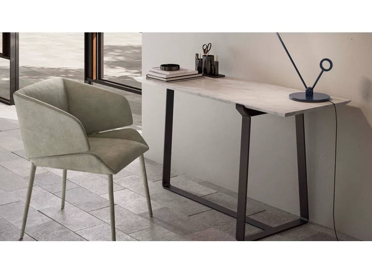 Sfeerfoto Console Omega E007M4W Waxed Calacatta Gold Natuzzi Italia