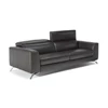 zetel pensiero B795 canape 3zit sofa Natuzzi editions zwart