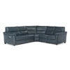 c068 Hoeksalon Astuzia blauw leder natuzzi editions