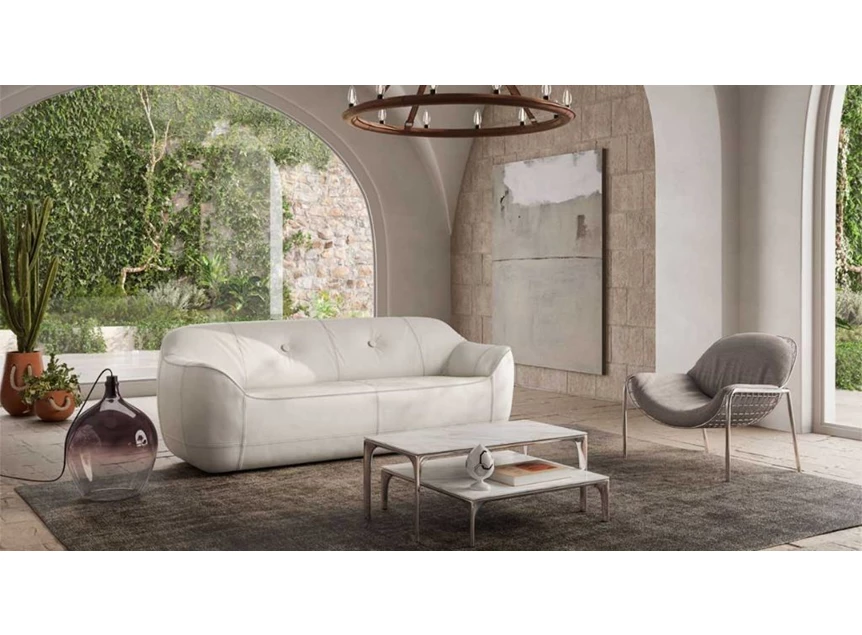 Sfeerfoto Salontafel Skyline E04304X Calacatta Natuzzi Italia