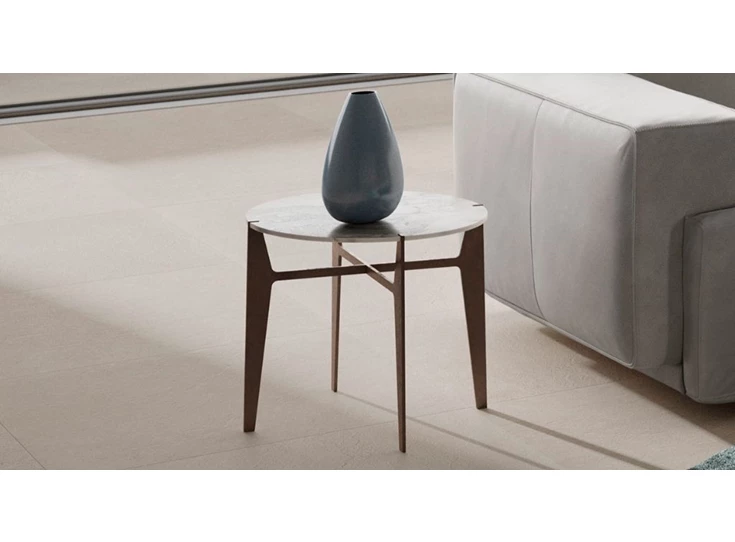 Inzoom Bijzettafel Ido T157XYS Calacatta Gold Natuzzi Italia