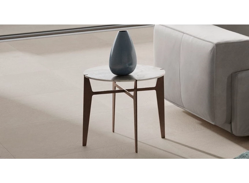 Inzoom Bijzettafel Ido T157XYS Calacatta Gold Natuzzi Italia