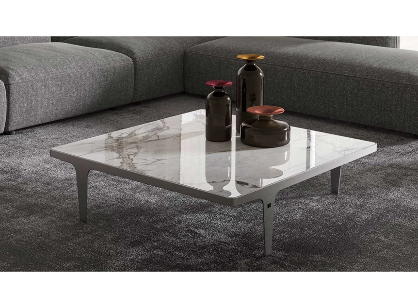 Sfeerfoto Salontafel Herman T156X03 Invisible Grey Natuzzi Italia