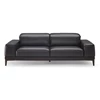 Front Salon Borghese 2826 unit 009 3-zit leder donkerbruin Natuzzi Italia