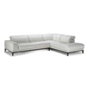 Hoeksalon Borghese 2826 unit 018 481 leder wit Natuzzi Italia
