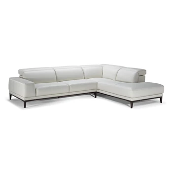 Hoeksalon Borghese 2826 unit 018 481 leder wit Natuzzi Italia