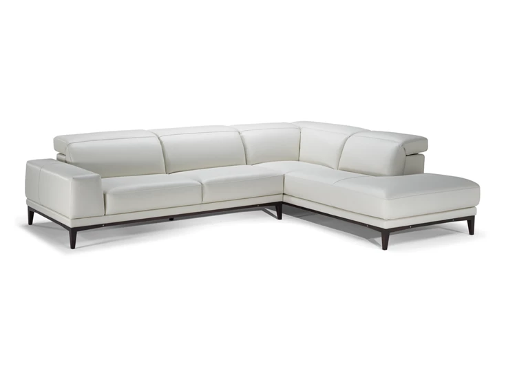 Hoeksalon Borghese 2826 unit 018 481 leder wit Natuzzi Italia