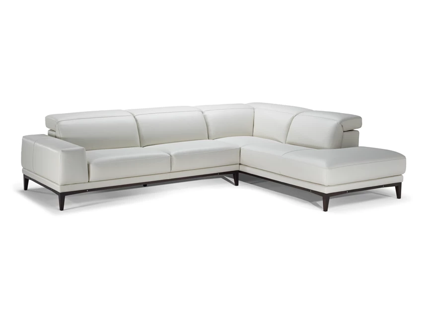 Hoeksalon Borghese 2826 unit 018 481 leder wit Natuzzi Italia