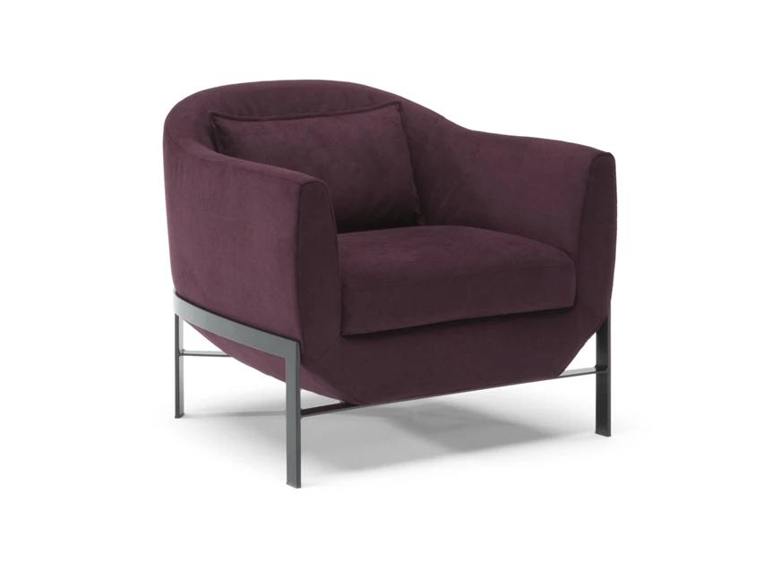 Bijzetzetel Poli zijkant fauteuil c196 natuzzi editions