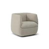 fauteuil Wally C195 natuzzi editions stof beige schuine voorkant zijkant