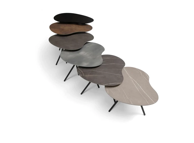 Cloudy bijzettafels hoogteweergave