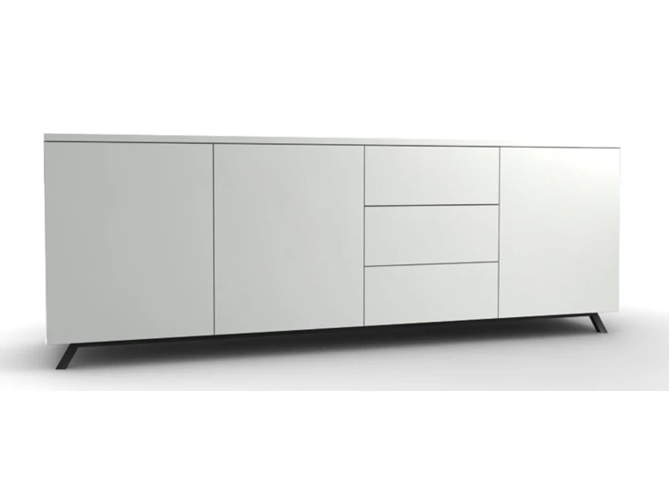 Napoli dressoir mat lak wit