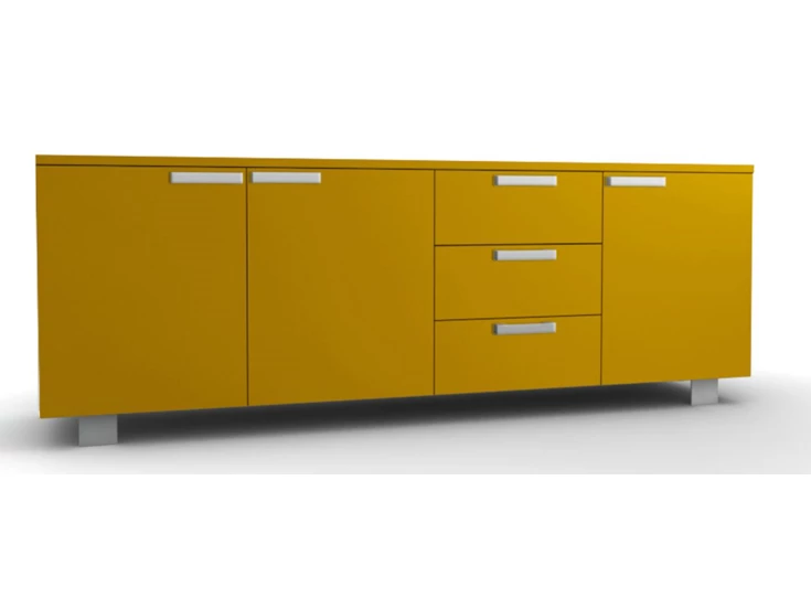 Napoli dressoir mat oker greeploos