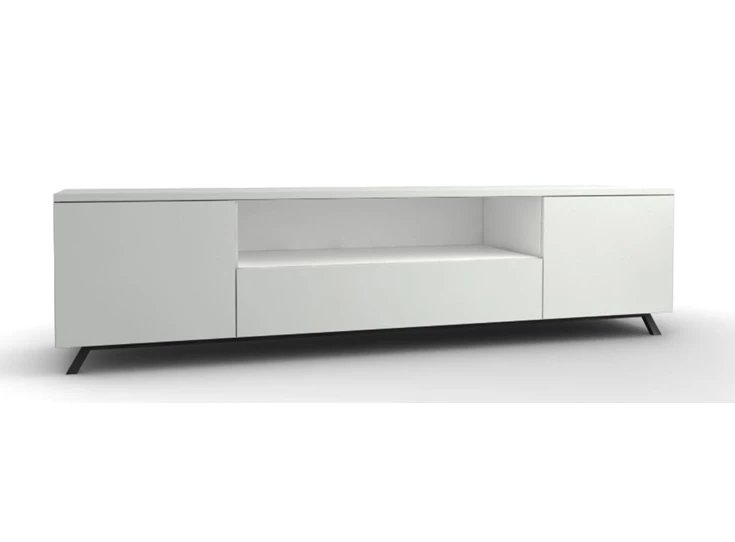 Napoli tv meubel mat lak wit greeploos