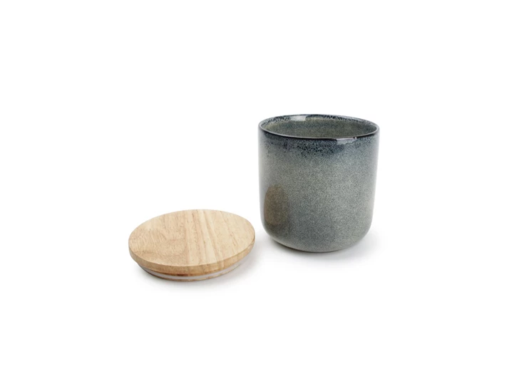 850609 voorraadpot meridian blauw/groen 12xh12cm open