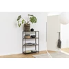 75966 seaford rek laag wilde eik zwart metaal sfeerbeeld