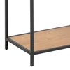 90941 seaford rek wilde eik zwart metaal hoog 6 planken detail