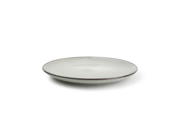 683006 plat bord 26cm groen freckles zijkant