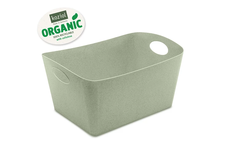 boxxx koziol 5743668 organic green opbergbakje 15 liter large storage recycleerbaar